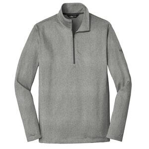 The North Face Men's Heather Gray Quarter Polyester  Zip-Up Pullover Size XL